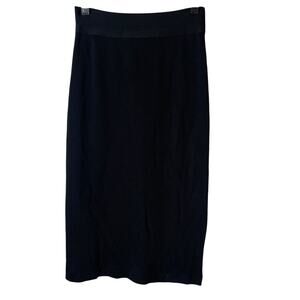 Exclusively Misook Pencil Skirt Womens Small Black Stretch